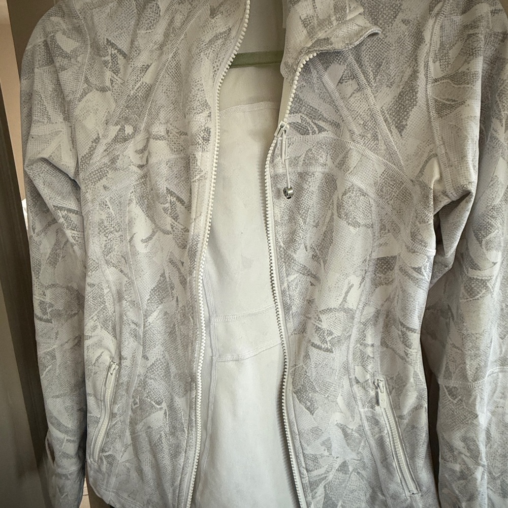 Lululemon Athletica White and Gray Ski Jacket